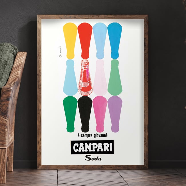 Campari Soda è sempre giovane! | Franz Marangolo | Vintage Poster | Wall Art Print