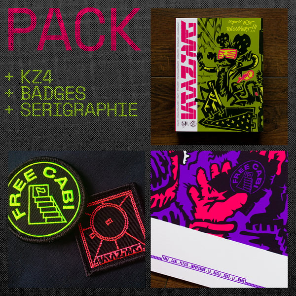 Image of Pack KZ4 + badges + sérigraphie