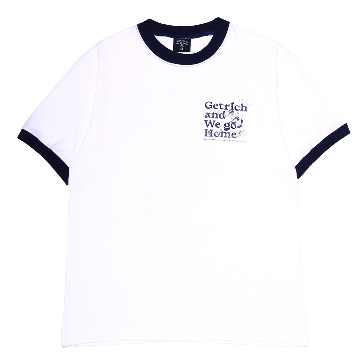 Image of GETRICHANDWEGOHOME Ringer tee 