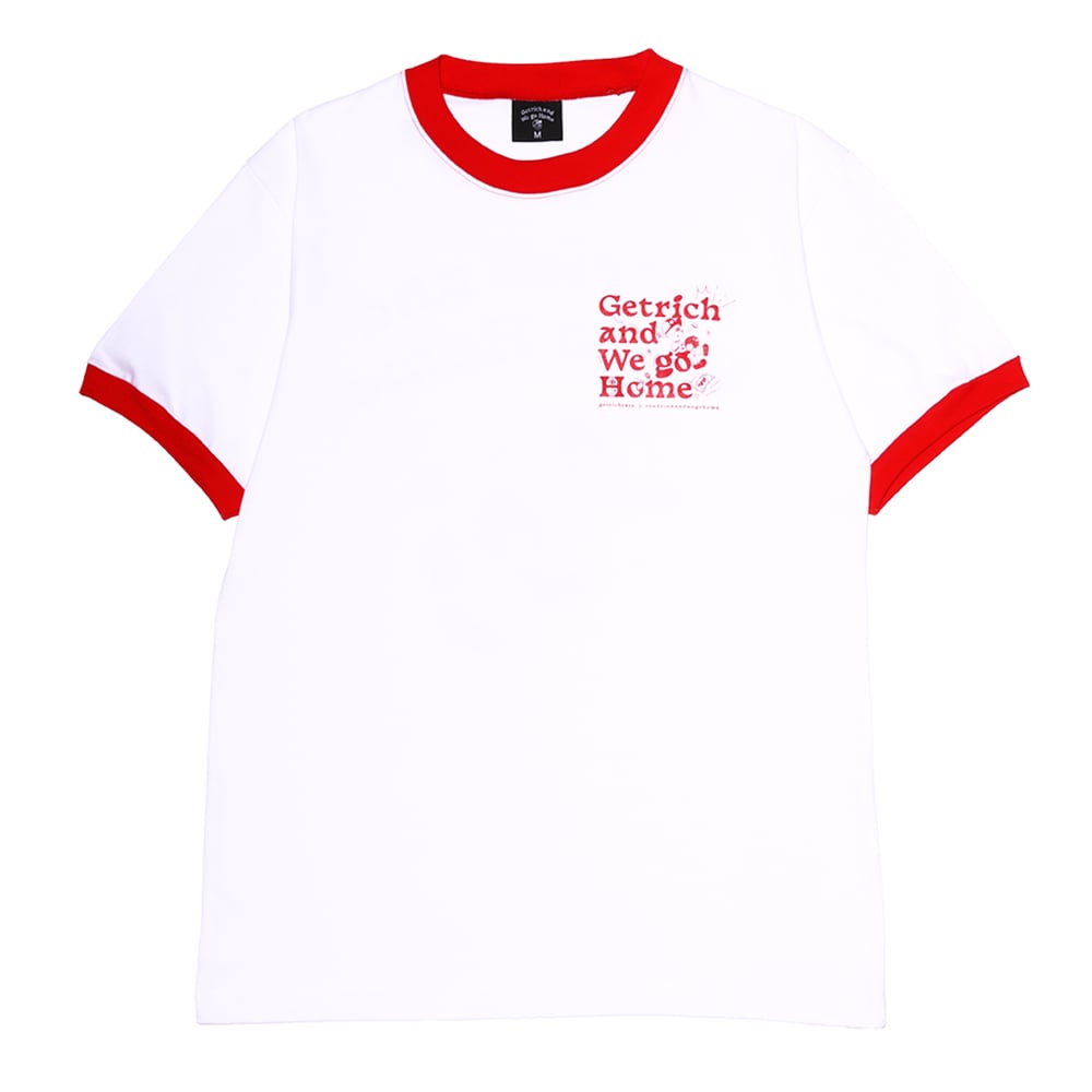 Image of GETRICHANDWEGOHOME Ringer tee