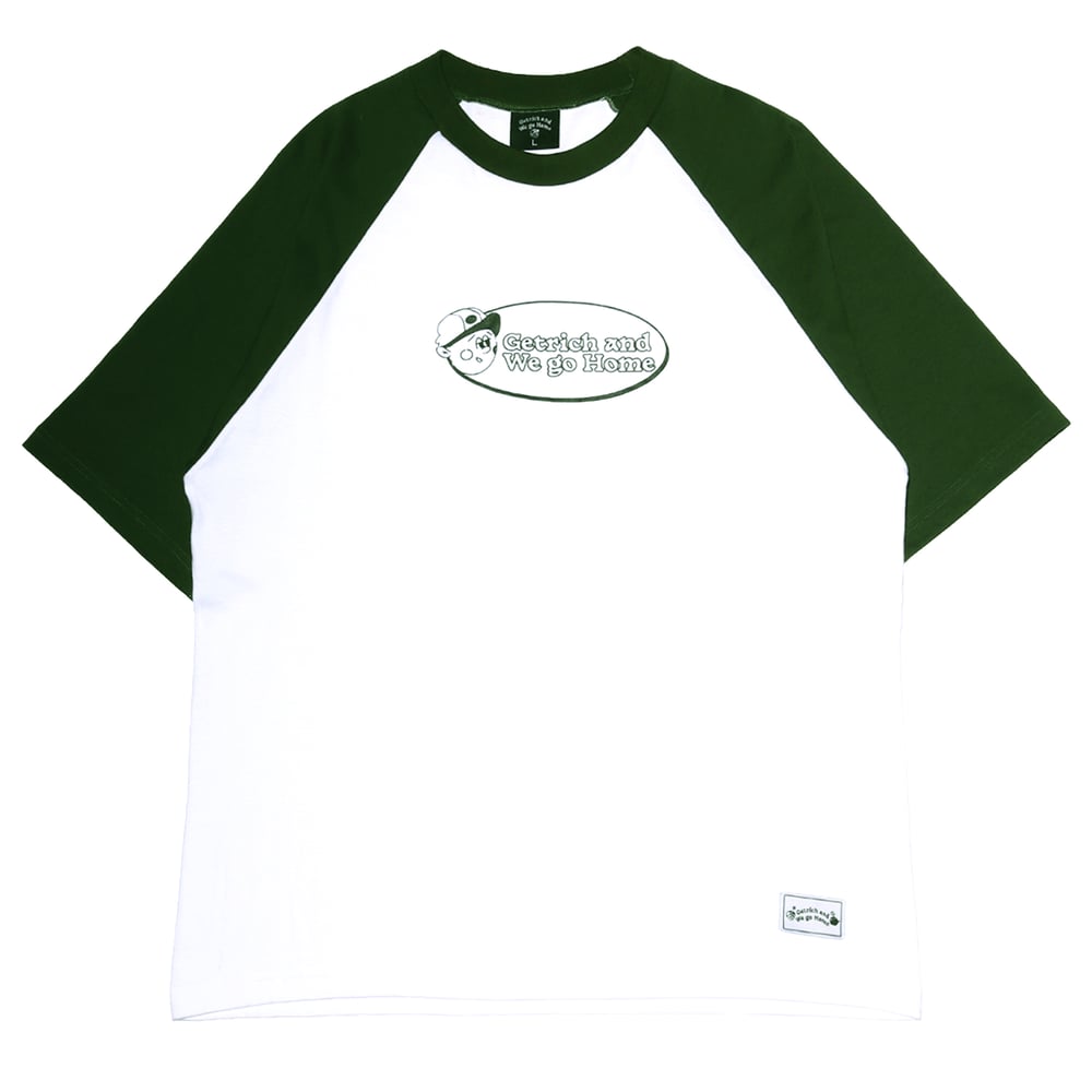 Image of GETRICHANDWEGOHOME Ranglan Tee