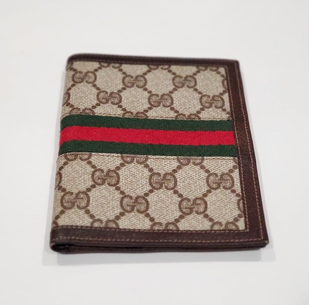 Image of Vtg. Gucci Brown Monogram Wallet