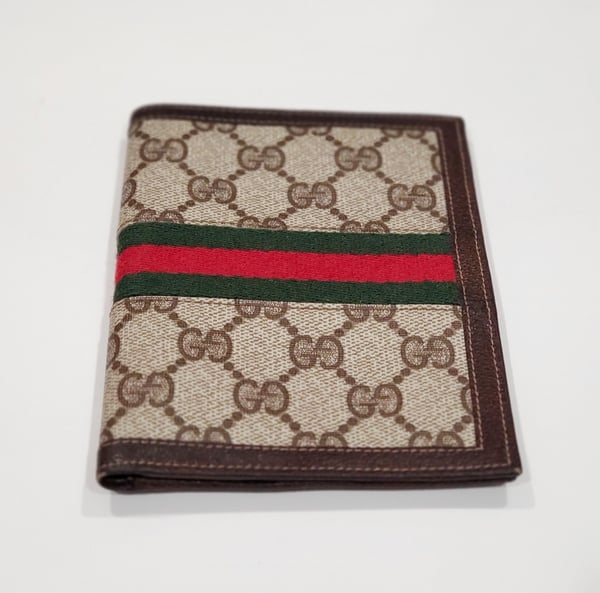 Image of Vtg. Gucci Brown Monogram Wallet