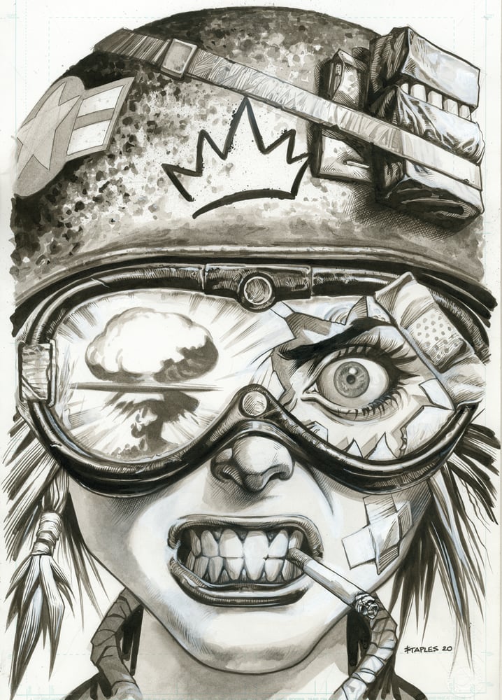 Image of TANK GIRL A6 MINI ART PRINT SET - Hand Signed