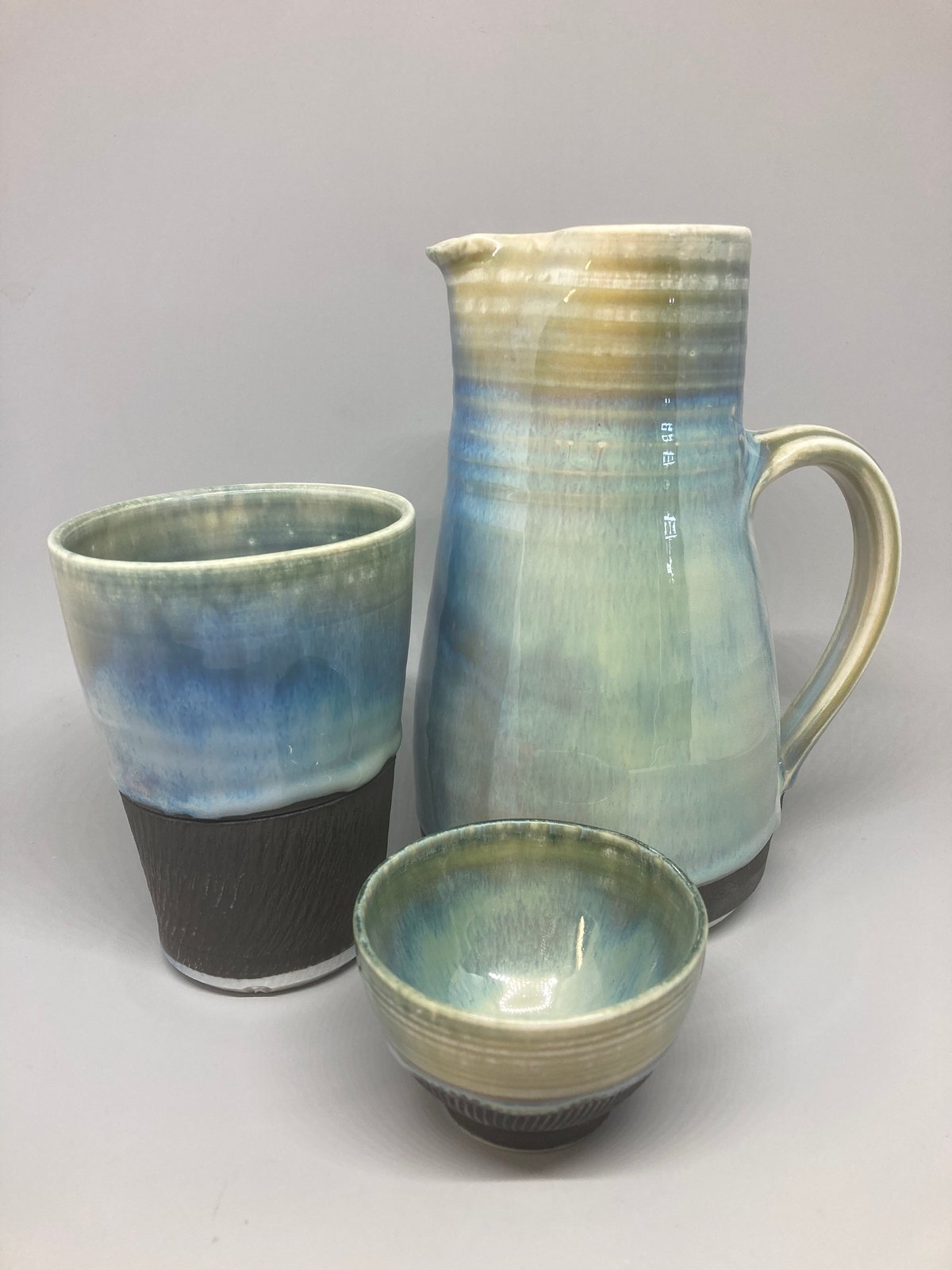 STRAIGHT JUG,  BEAKER & BOWL SET