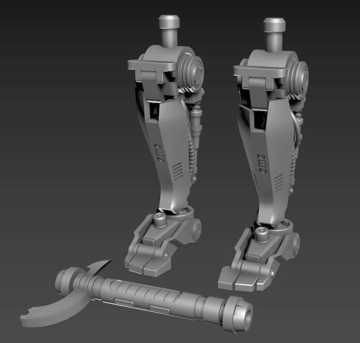 Image of Evil Robotic Legs and hilt