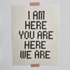 WE ARE Print
