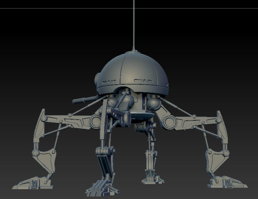 Image of Walking Gunner Droid modeled by Skylu3D