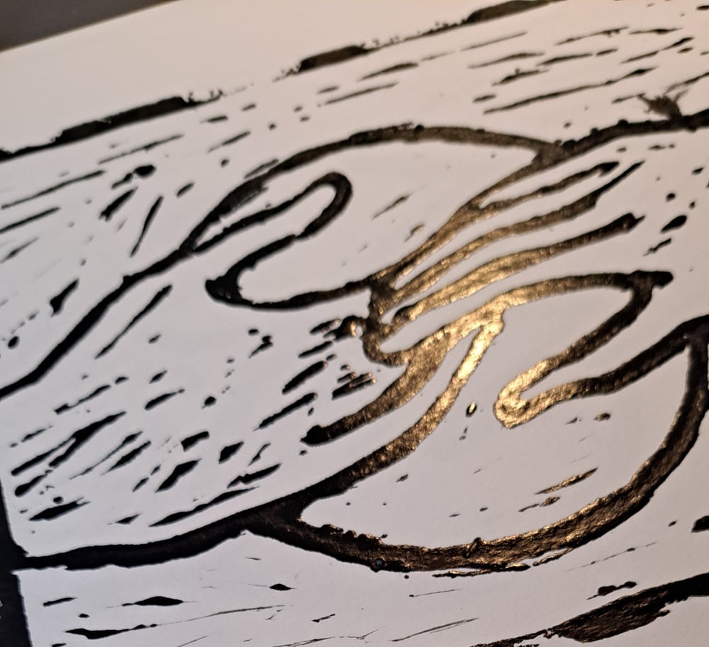 Trust, 2022. Linocut