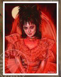 Lydia Deetz (Wedding dress) Beetlejuice 9x12 in. art prints