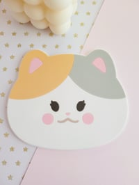 Image 1 of PRE-ORDER Fat Calico Cat Silicone Coaster