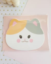 Image 4 of PRE-ORDER Fat Calico Cat Silicone Coaster