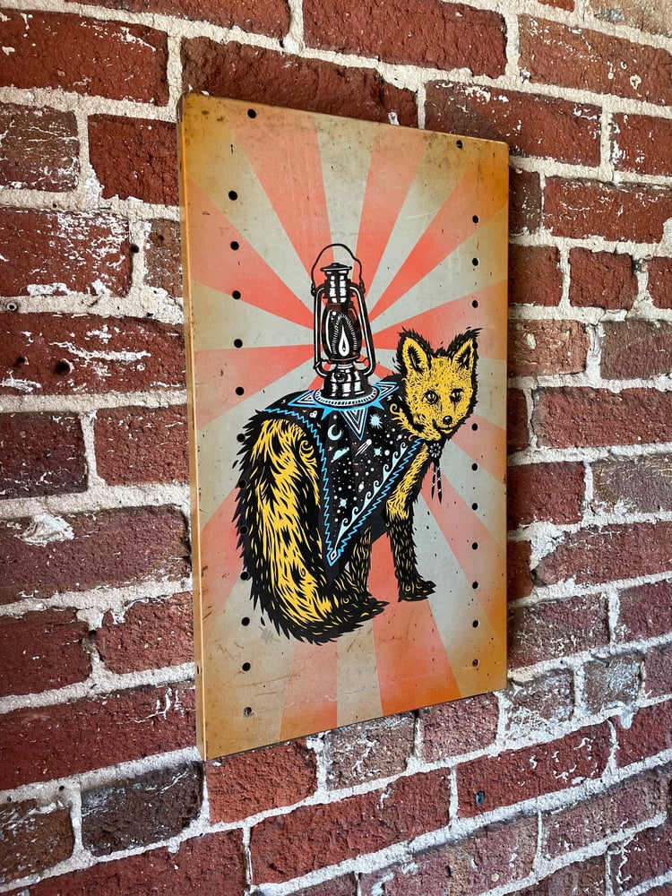 Image of Light the Path in Full Color on Reclaimed Wood