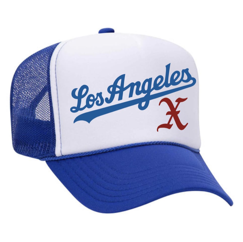 Image of X LA Blue Trucker Hat