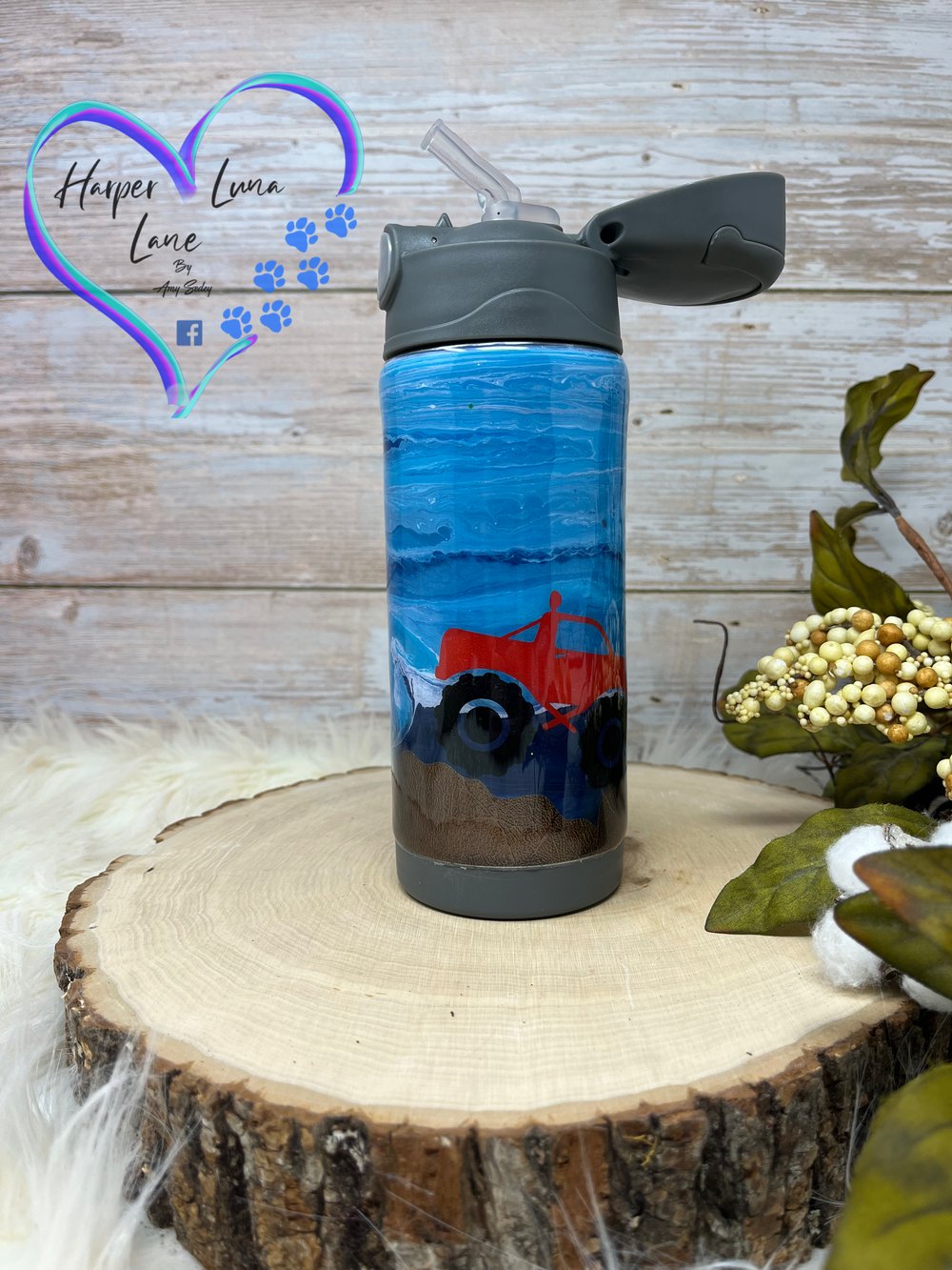 Image of 12oz Monster Truck Sippy Tumbler
