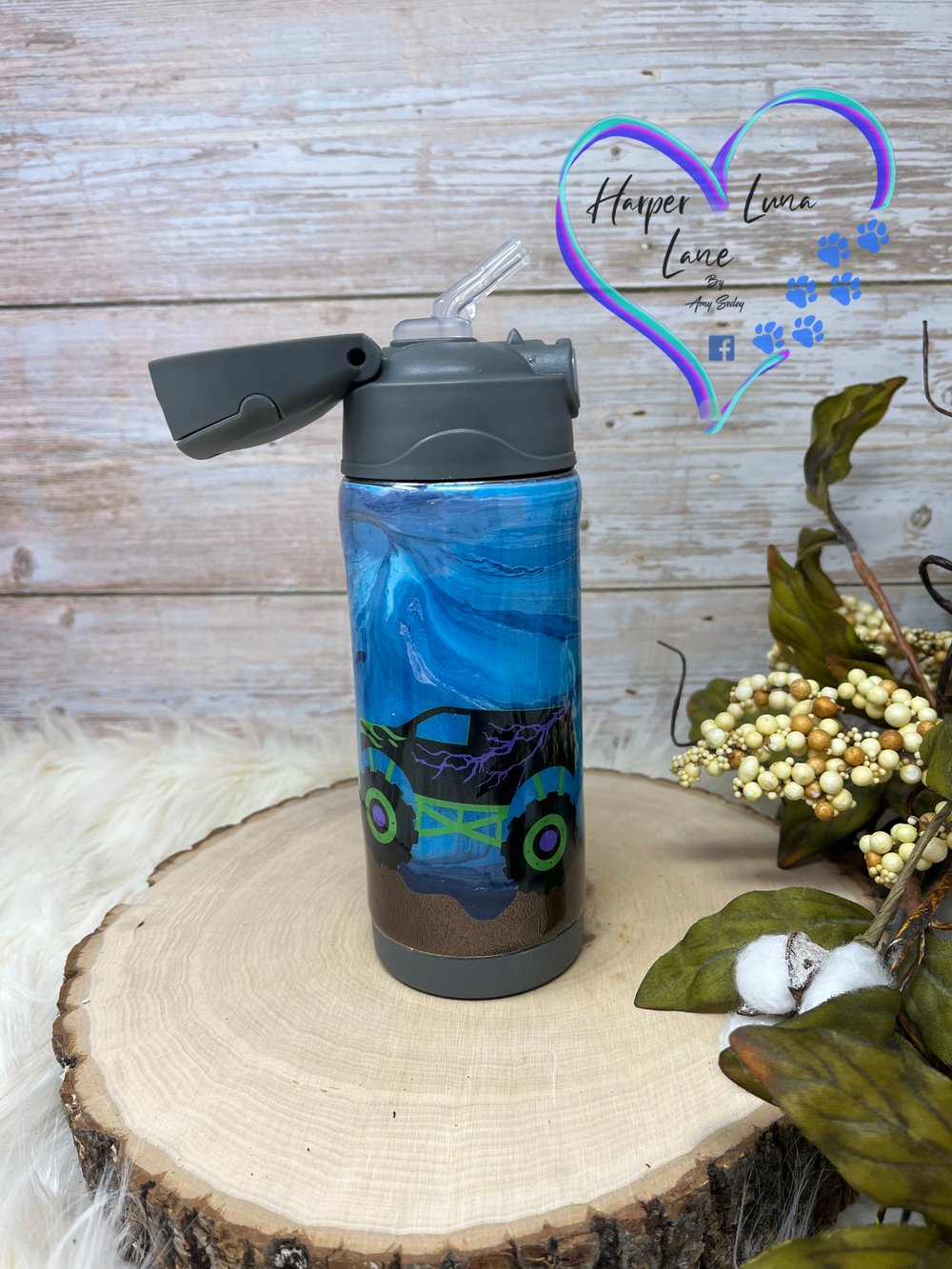 Image of 12oz Monster Truck Sippy Tumbler