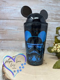 Image 1 of 16oz Storm Trooper Mouse Ears Tumbler 