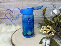 Image 3 of 18oz Luca Blue Easy Sip Tumbler