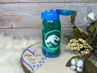 Image 3 of 18oz TRex Blue Easy Sip Tumbler