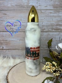 Image 1 of 32oz Military Flag Bullet Tumbler