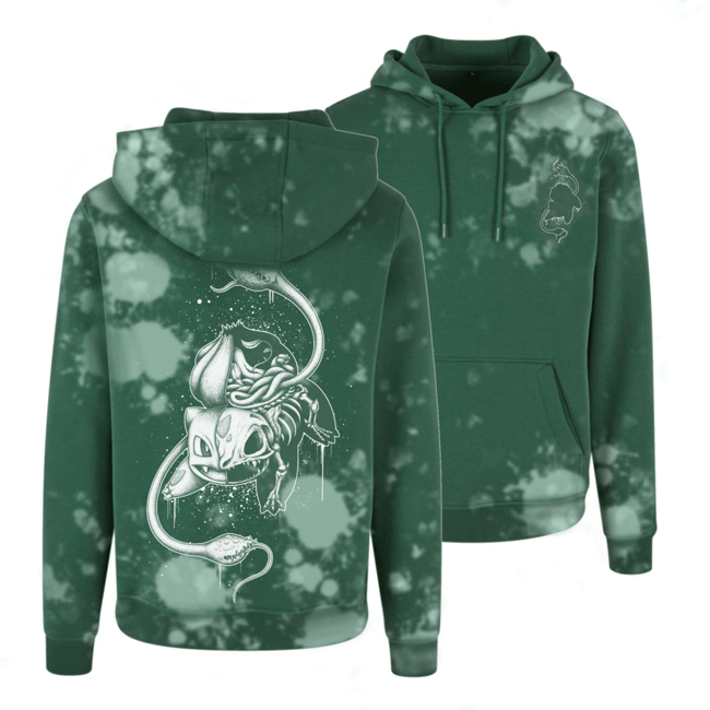 #001 Anatomy Limited Green Bleached Hoodie