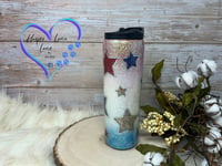 Image 2 of 30oz American Stars Peekaboo Duo Tumbler