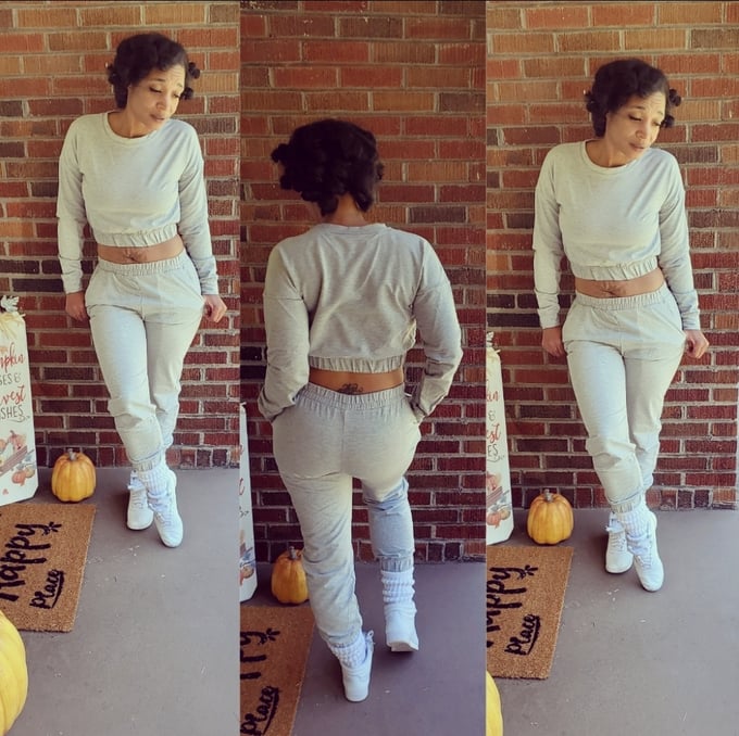 Image of Fall Joggers Sets  (Heather Grey)