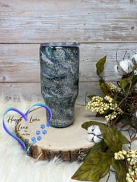 Image 2 of 32oz You are Deserving of Happiness Marble Tumbler