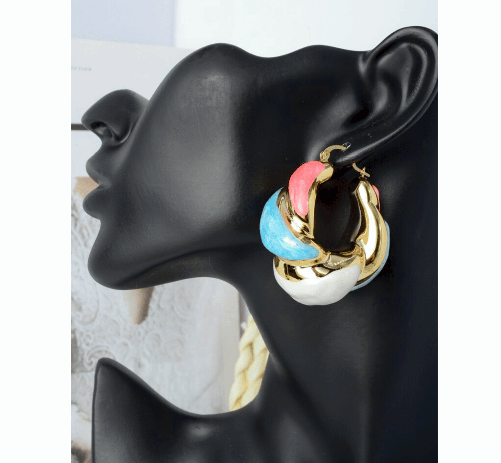 Image of COTTON CANDY #2 EARRINGS 