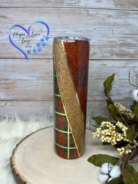 Image 2 of 32oz Stay Humble and Hustle Hard Plaid Tumbler