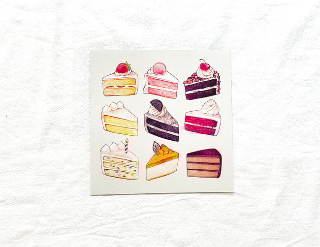 Cake Slices Print