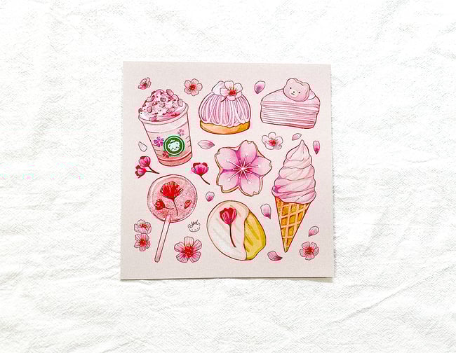 Sakura Desserts Print
