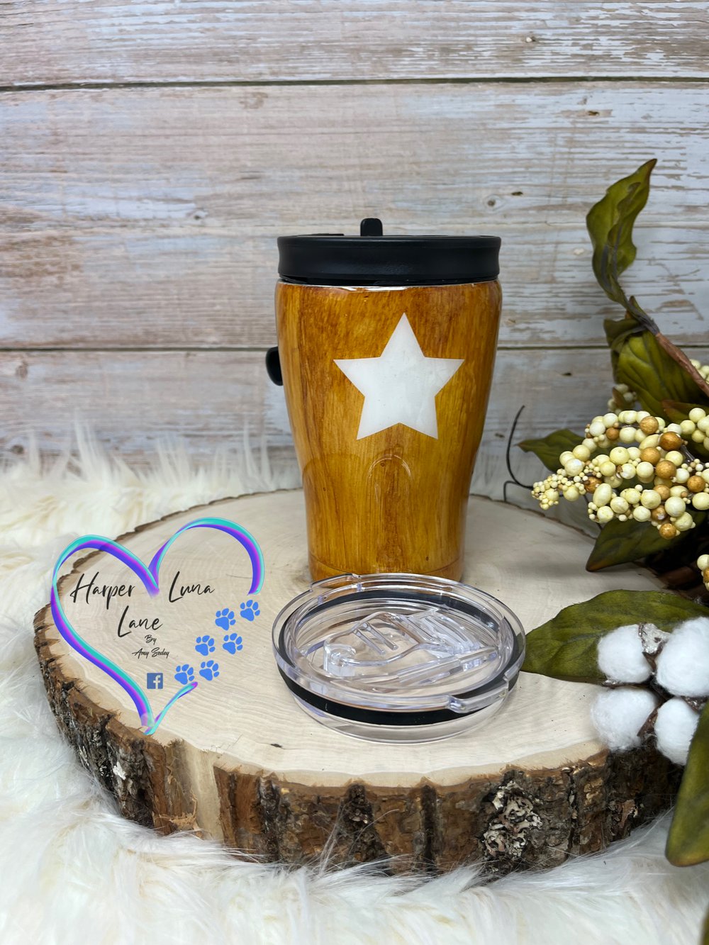 Image of 12oz Texas Flag Fish On Duo Tumbler