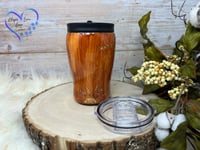 Image 3 of 12oz Mountain Sunflower Woodgrain Duo Tumbler