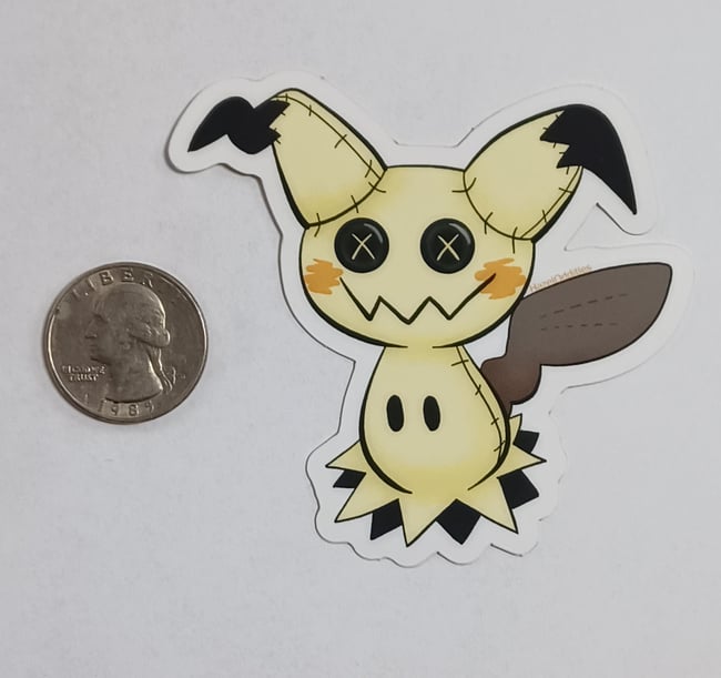 Mimikyu Vinyl Sticker | HazelOddities