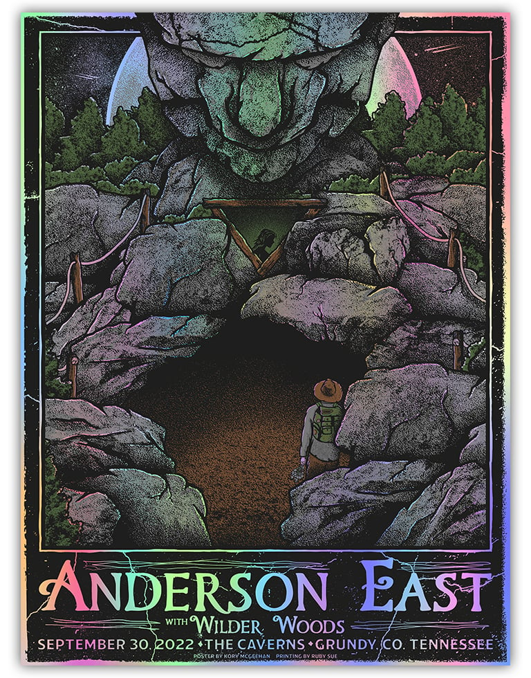 Anderson East - Caverns Event Poster 2022 - Foil