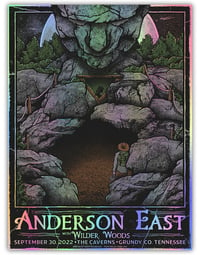 Anderson East - Caverns Event Poster 2022 - Foil