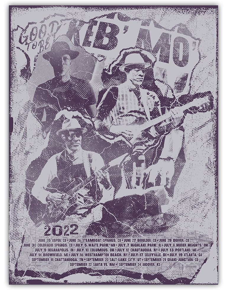 Keb' Mo' 2022 Tour Poster