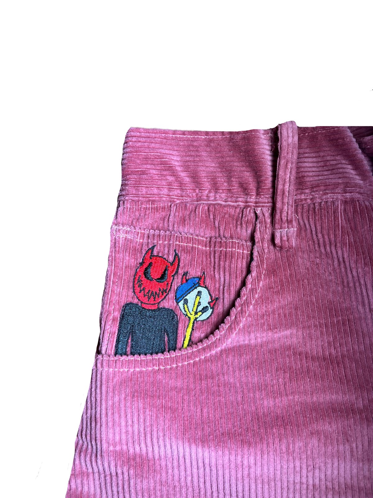 Image of Baggy Pink Corduroy