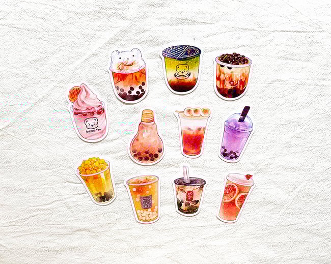 Bubble Tea Stickers