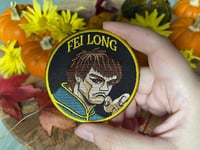 Image 3 of Fei Long -  V.2 - Retro Street Fighter II - 3 inch wide iron on patch