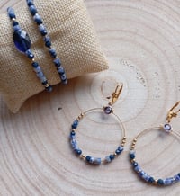 Image 3 of Collection Lapis lazuli boucles d'oreilles 