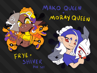 Image 1 of Splatoon Frye and Shiver Pins 