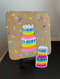 Image 4 of Rainbow Cake Sticker