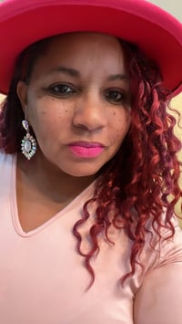 Image 1 of DARK PINK FEDORA RED BOTTOM