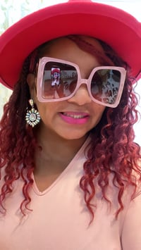 Image 4 of DARK PINK FEDORA RED BOTTOM