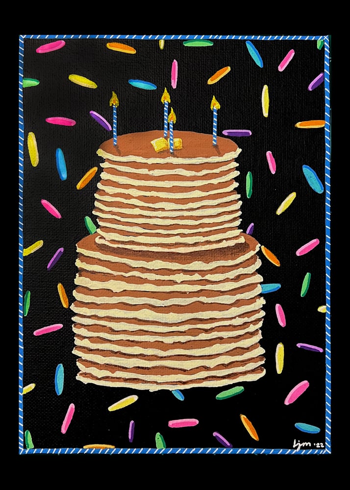 Image of Birthday Tiered Pancakes Archival Print