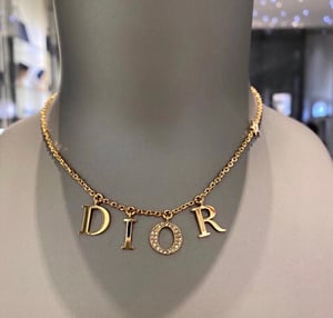 Image of Authentic DIO(R) Gold Monogram Necklace