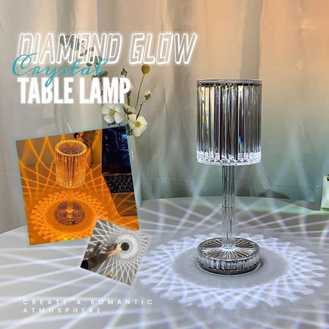 Image of 3D Diamond Table Lamp 