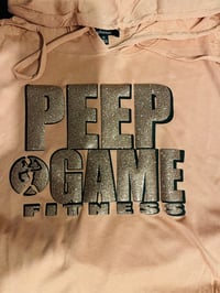Image 5 of Peep Game womens crop top hoodie and pants set